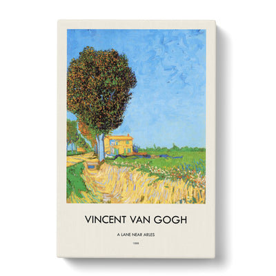 A Lane Near Arles Print By Vincent Van Gogh Canvas Print Main Image