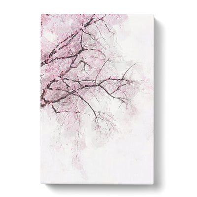 A Pink Cherry Blossom Tree Abstract Art Canvas Print Main Image