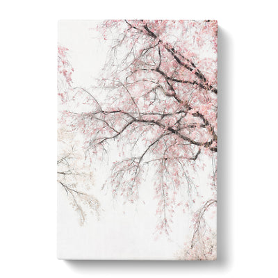 A Pink Cherry Blossom Tree Abstract Painting Canvas Print Main Image