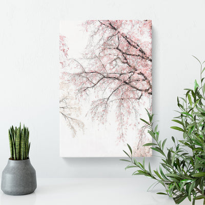 A Pink Cherry Blossom Tree Abstract