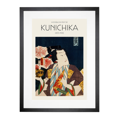 A Portrait Print By Toyohara Kunichika Framed Print Main Image
