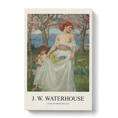A Song Of Springtime Print By John William Waterhouse Canvas Print Main Image