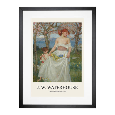 A Song Of Springtime Print By John William Waterhouse Framed Print Main Image