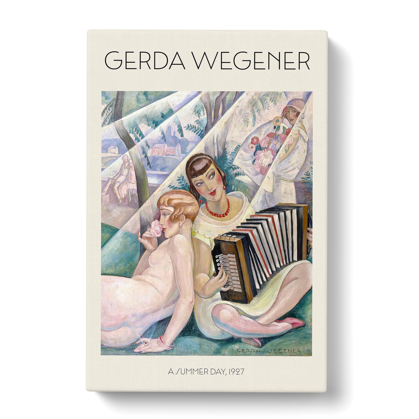 A Summers Day Print By Gerda Wegener Canvas Print Main Image