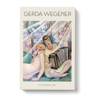 A Summers Day Print By Gerda Wegener Canvas Print Main Image