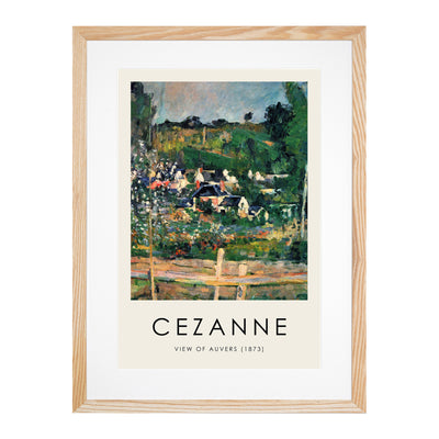 A View Of Auvers Print By Paul Cezanne