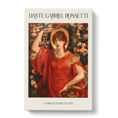 A Vision Of Fiammetta Print By Dante Gabriel Rossetti Canvas Print Main Image