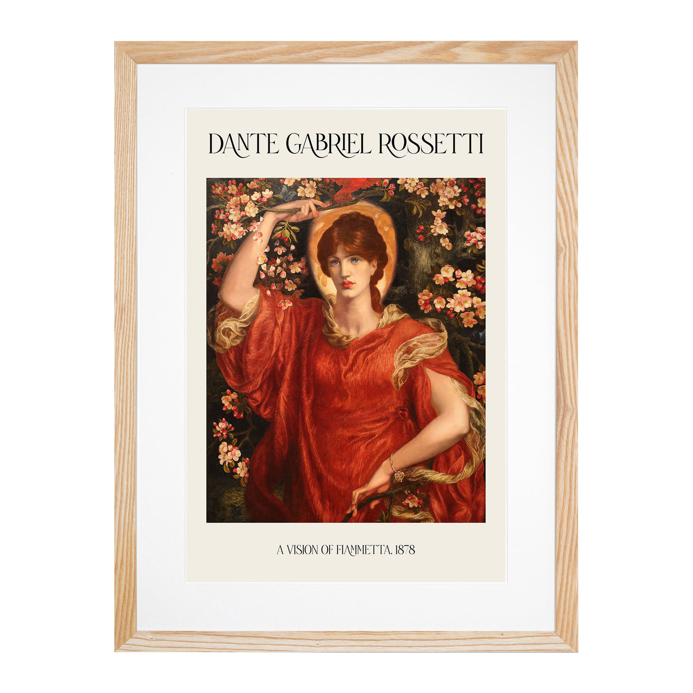 A Vision Of Fiammetta Print By Dante Gabriel Rossetti