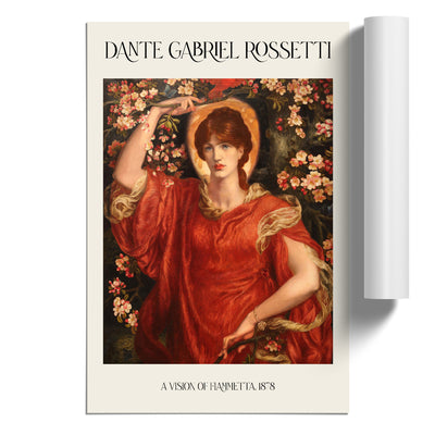 A Vision Of Fiammetta Print By Dante Gabriel Rossetti