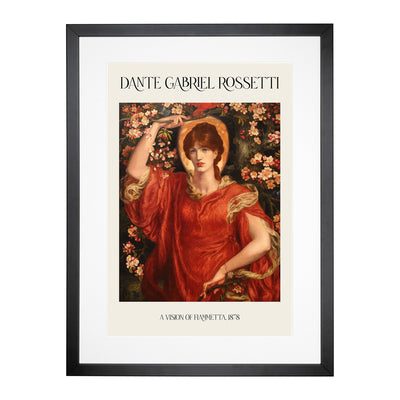 A Vision Of Fiammetta Print By Dante Gabriel Rossetti Framed Print Main Image