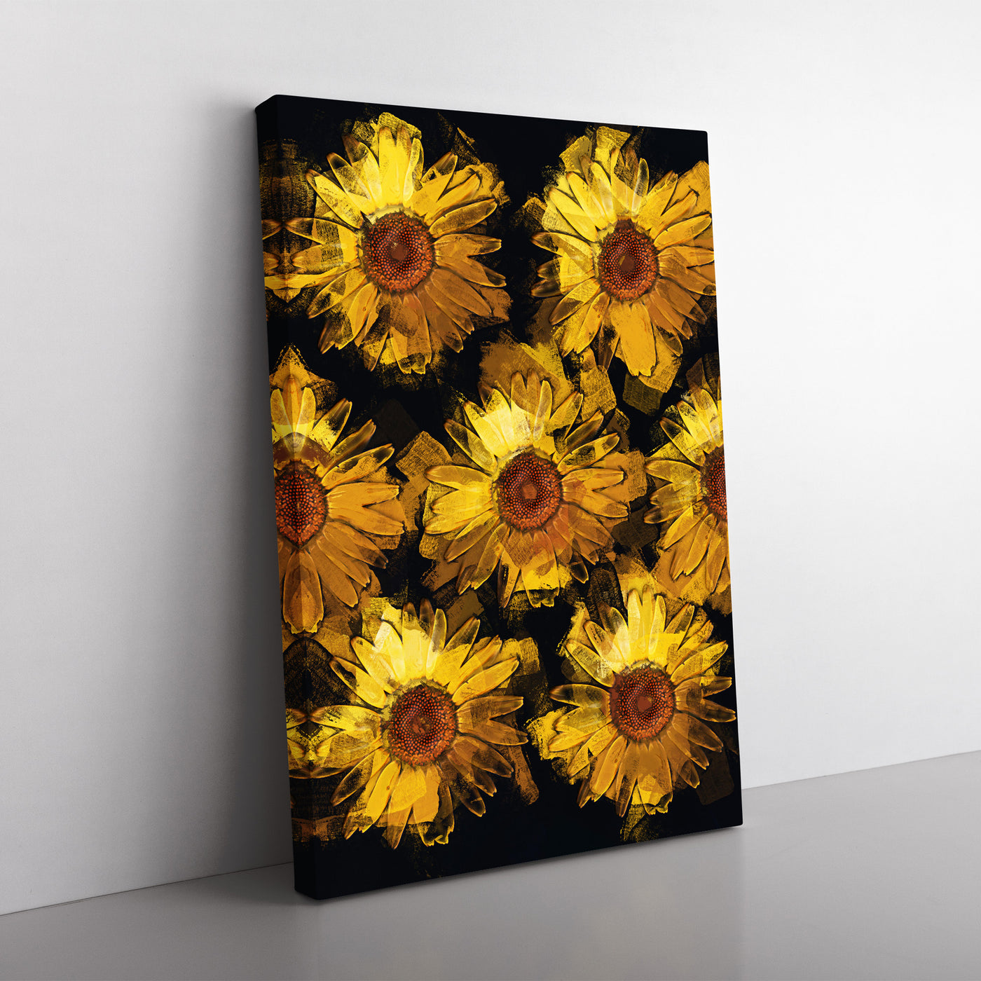 A Wall Of Yellow Sunflowers