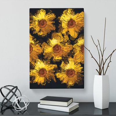 A Wall Of Yellow Sunflowers