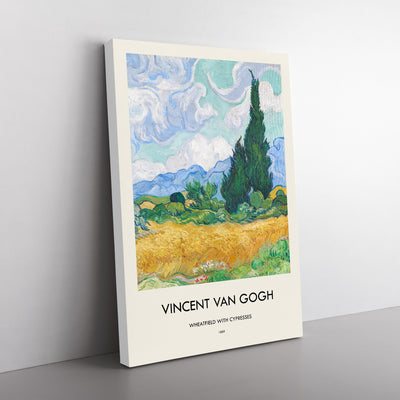 A Wheatfield With Cypresses Vol.2 Print By Vincent Van Gogh