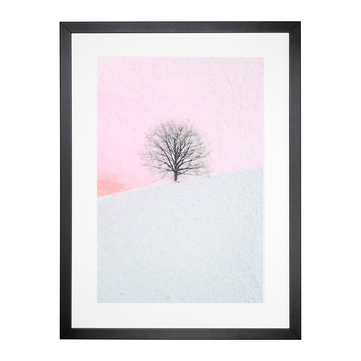 A Winter Tree At Sunset