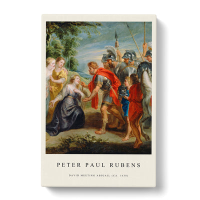 Abigai And David Print By Peter Paul Rubens Canvas Print Main Image