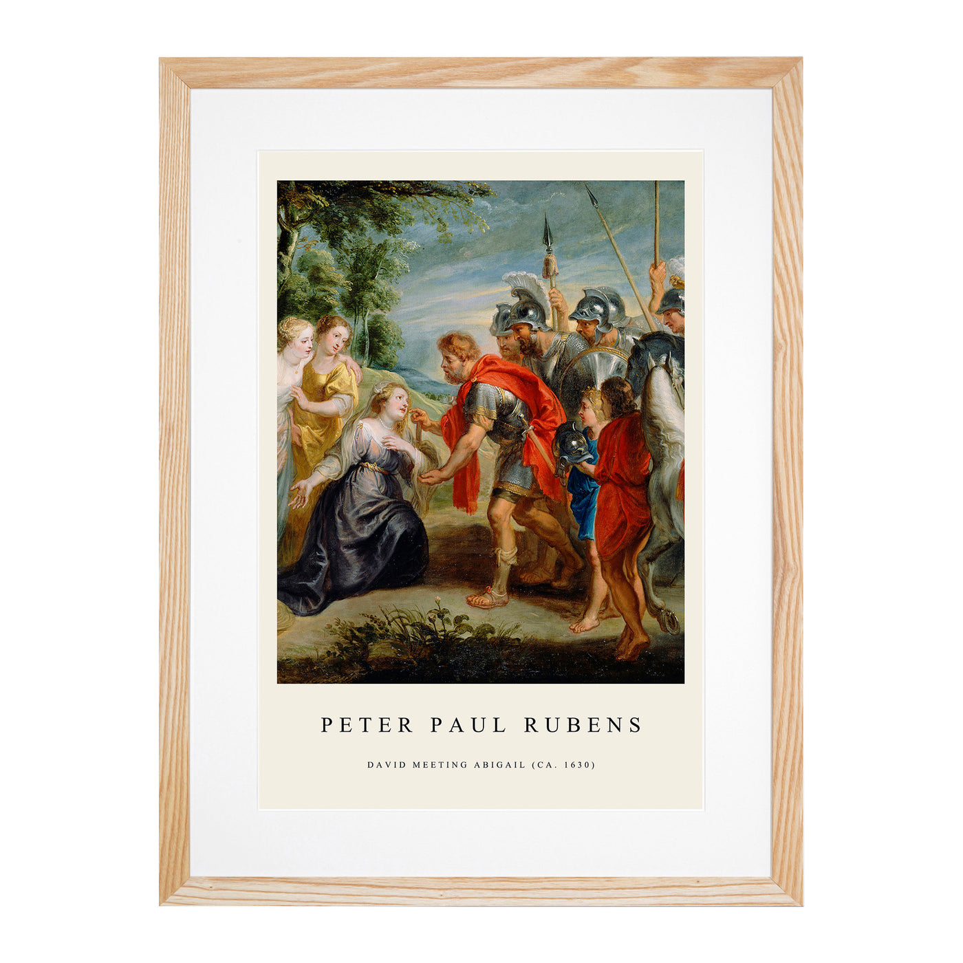 Abigai And David Print By Peter Paul Rubens