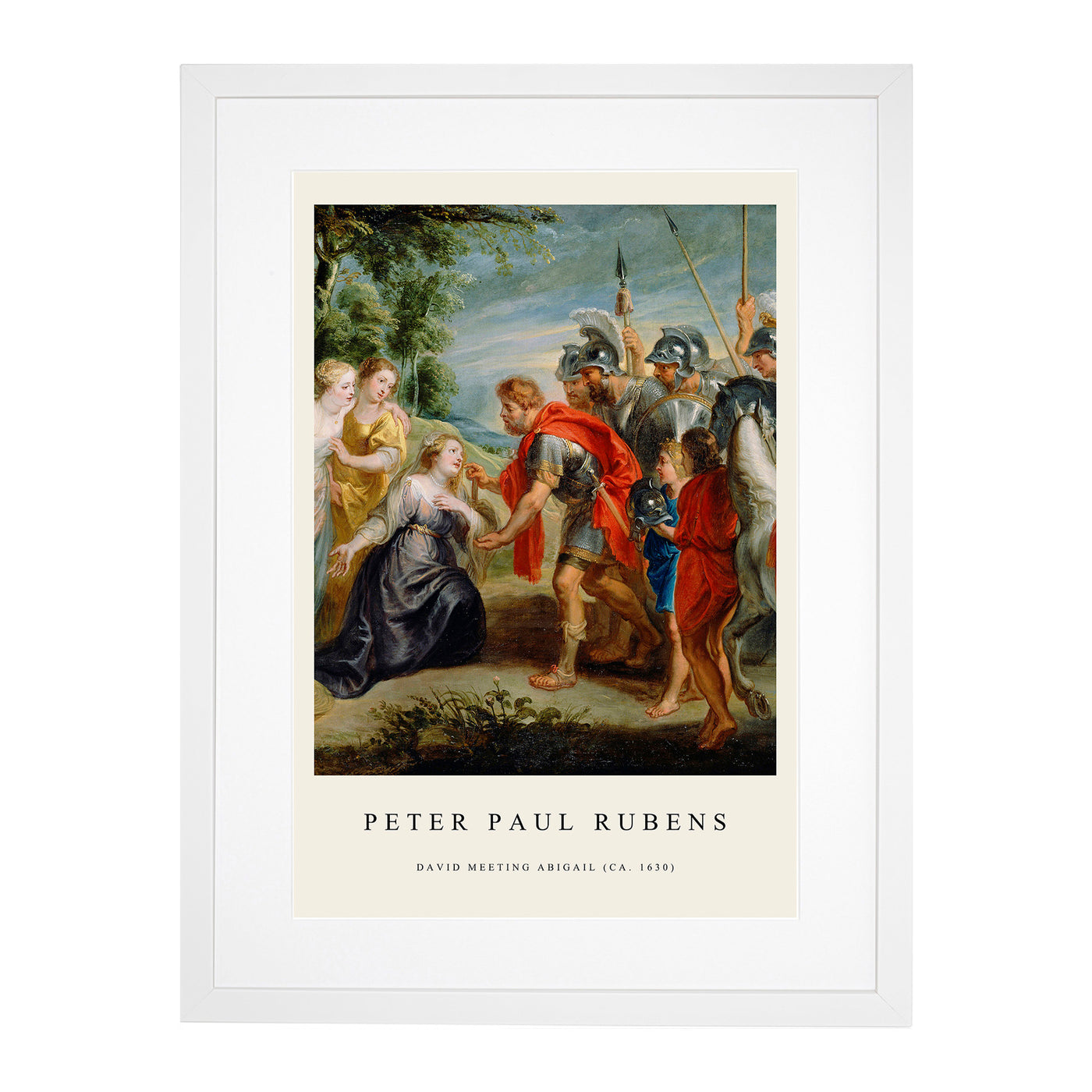 Abigai And David Print By Peter Paul Rubens