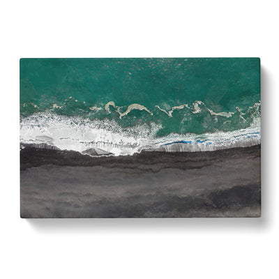 Above The Black Sand Beach In Iceland Canvas Print Main Image