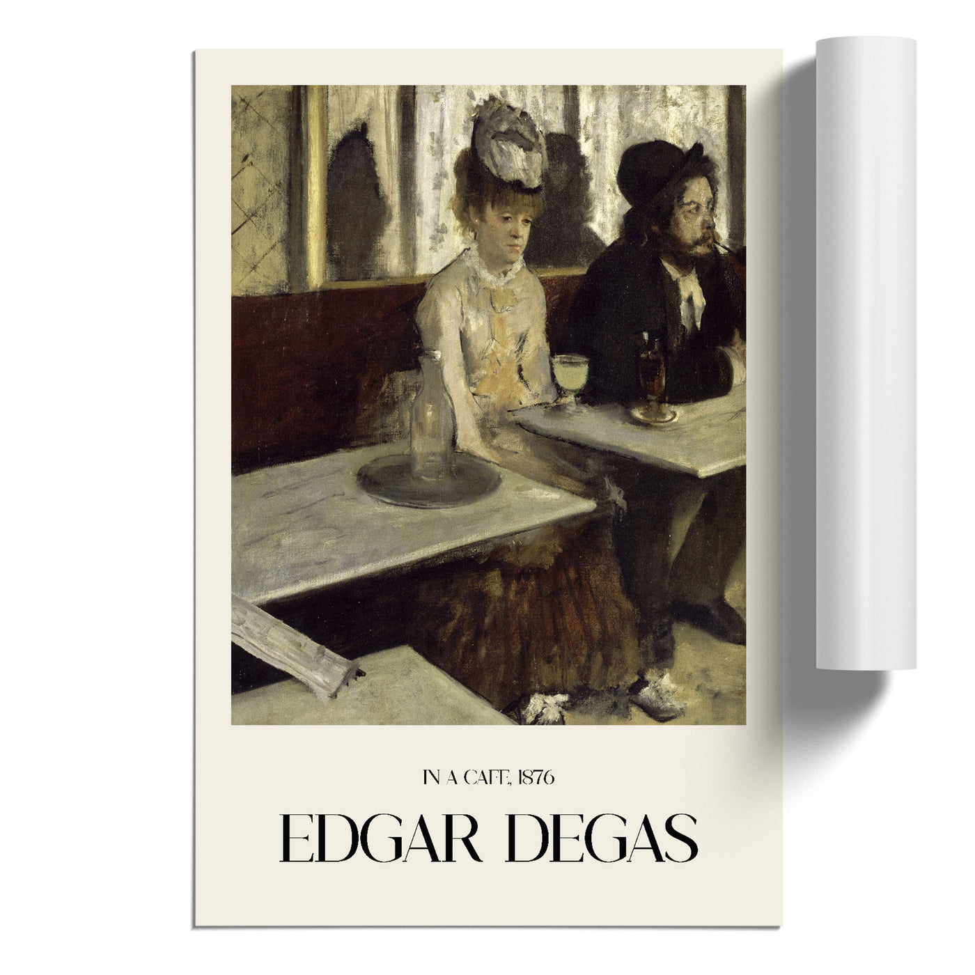 Absinthe Drinkers Print By Edgar Degas