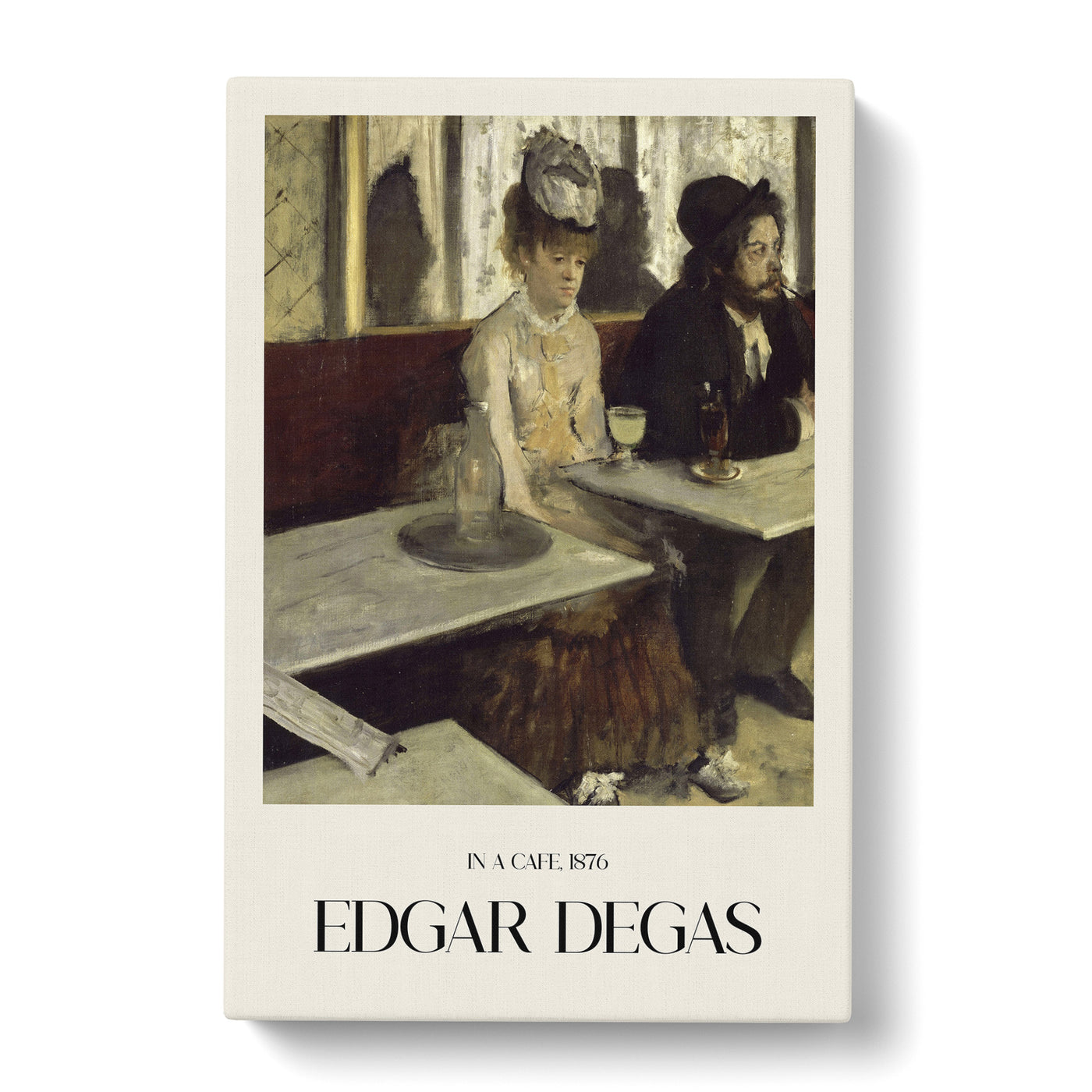 Absinthe Drinkers Print By Edgar Degas Canvas Print Main Image