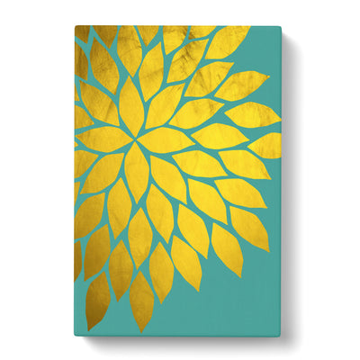 Abstract Leaves No.1 Gold Canvas Print Main Image