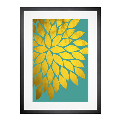 Abstract Leaves No.1 Gold Framed Print Main Image