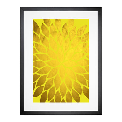 Abstract Leaves No.2 Gold Framed Print Main Image