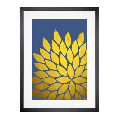 Abstract Leaves No.3 Gold Framed Print Main Image