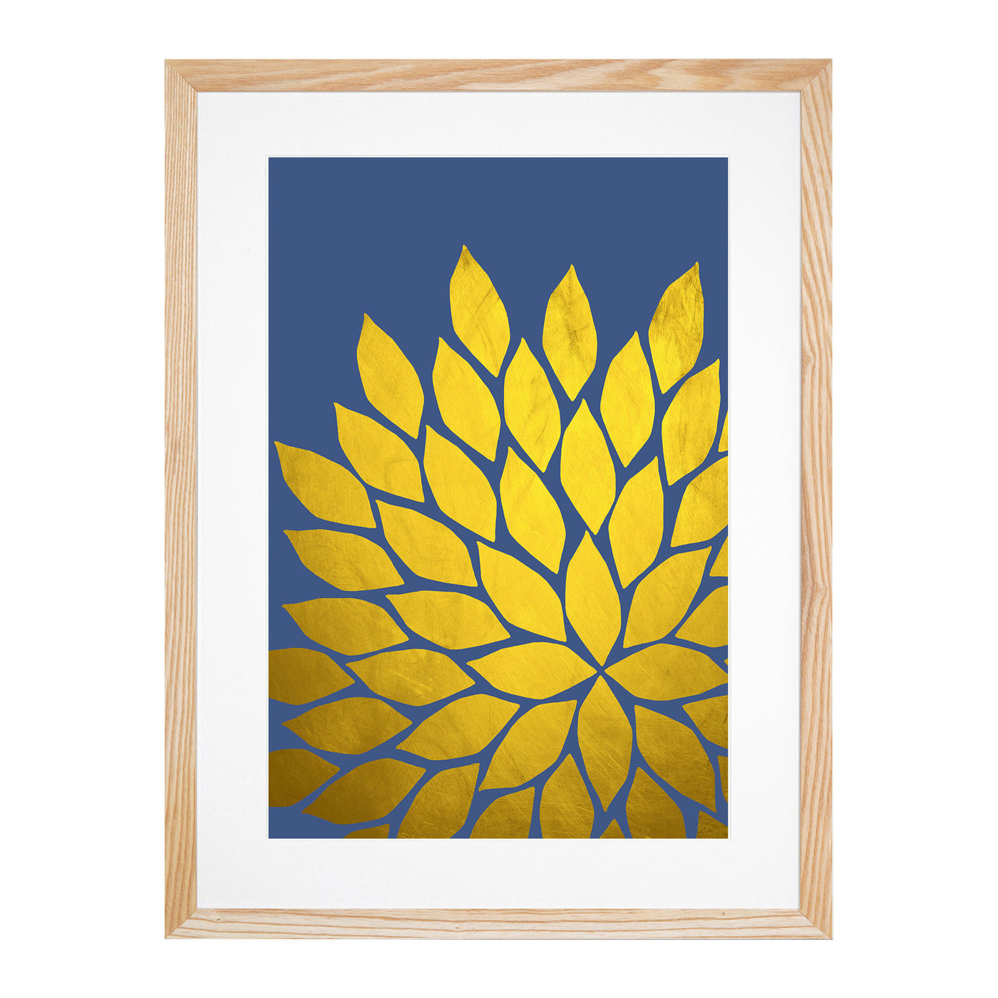 Abstract Leaves No.3 Gold