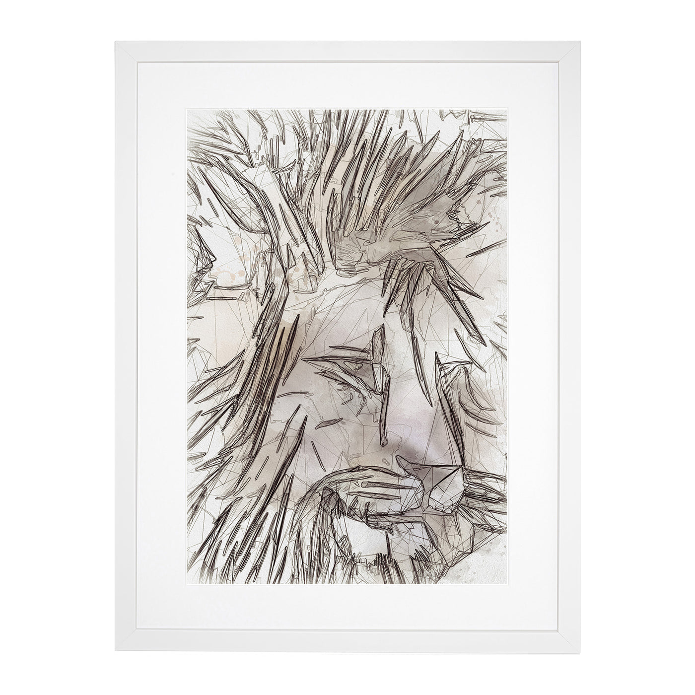 Abstract Lion Art