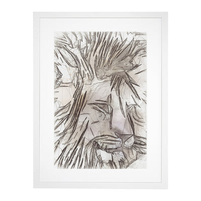 Abstract Lion Art