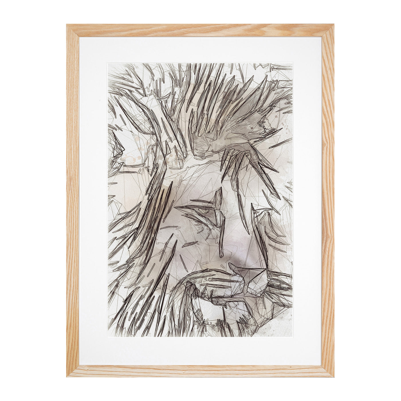 Abstract Lion Art