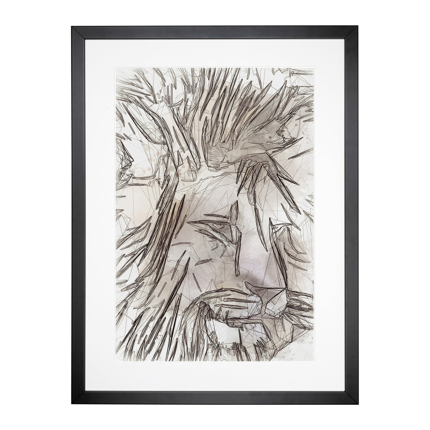 Abstract Lion Art