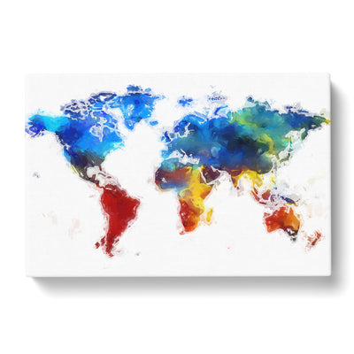 Abstract Map Of The Worldcan Canvas Print Main Image