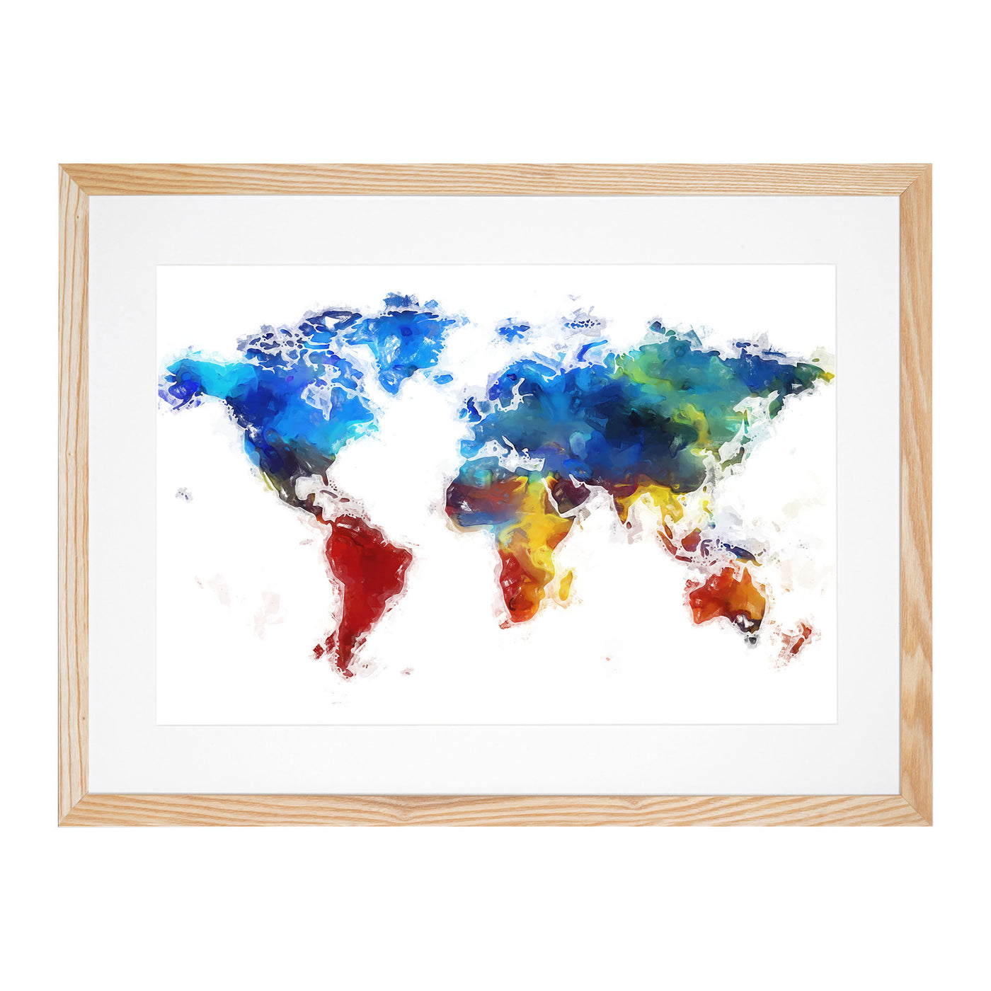 Abstract Map Of The World