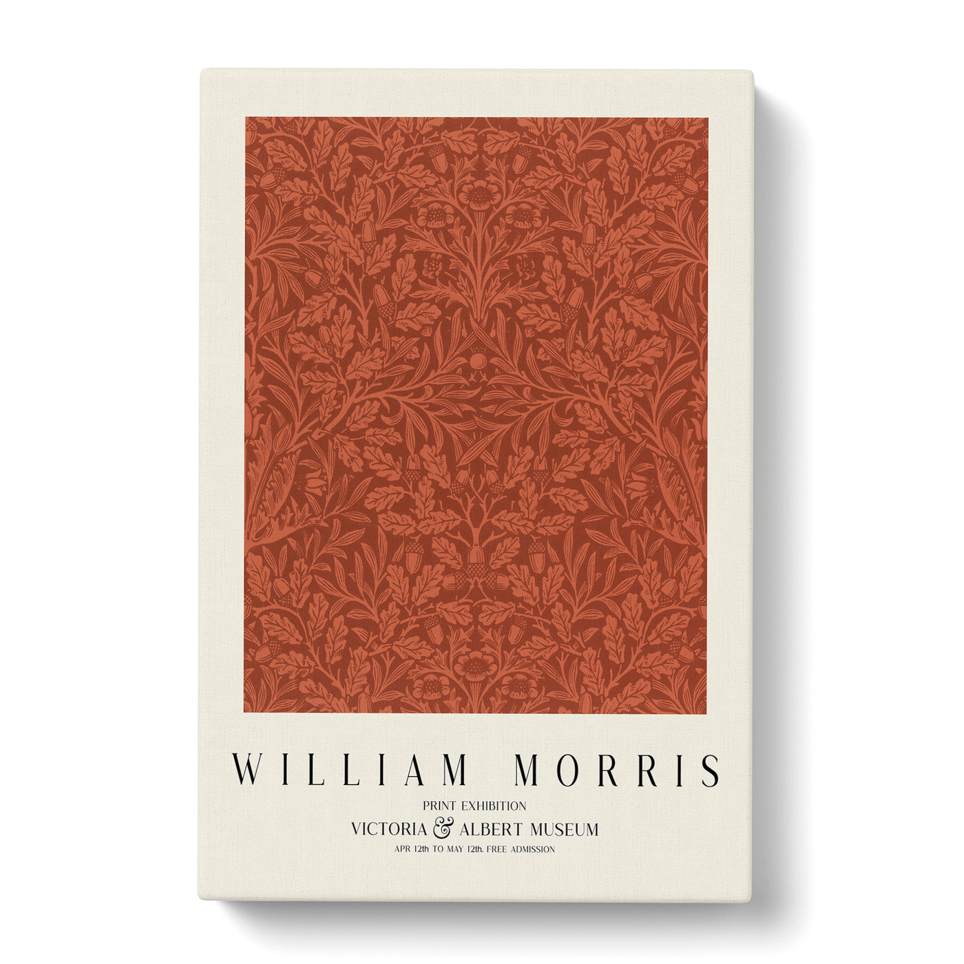 Acorns And Oak Leaves Print By William Morris Canvas Print Main Image