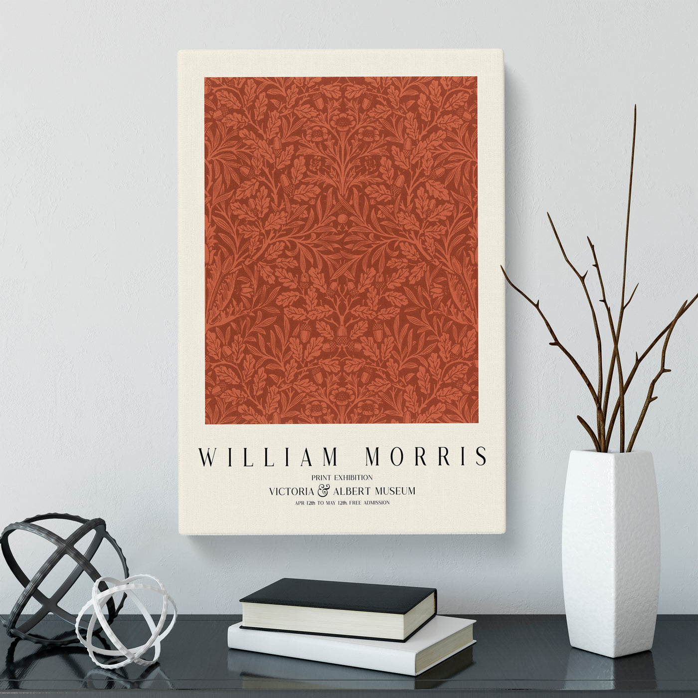 Acorns And Oak Leaves Print By William Morris
