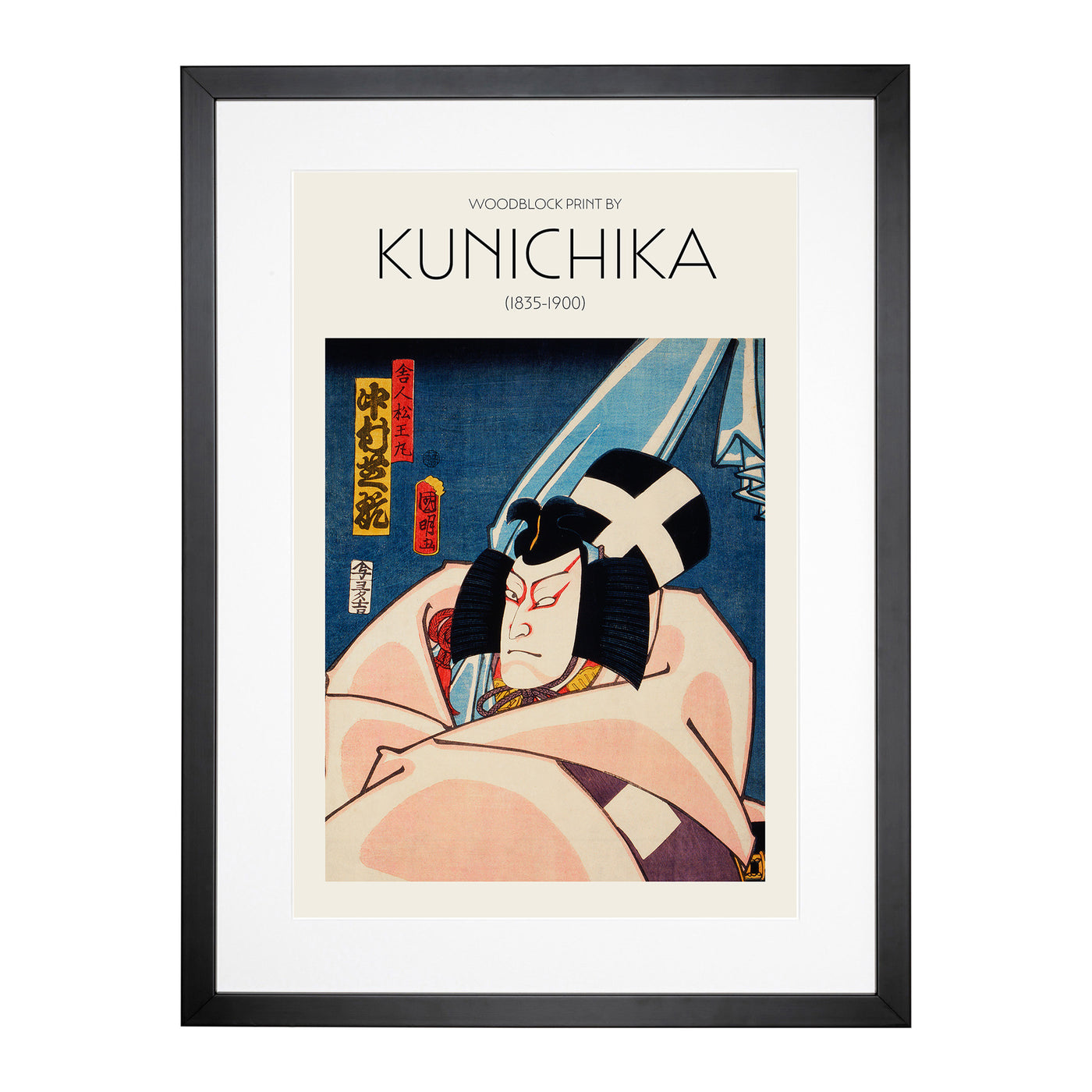 Actor In Robes Print By Toyohara Kunichika Framed Print Main Image