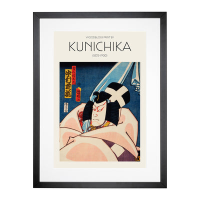 Actor In Robes Print By Toyohara Kunichika Framed Print Main Image