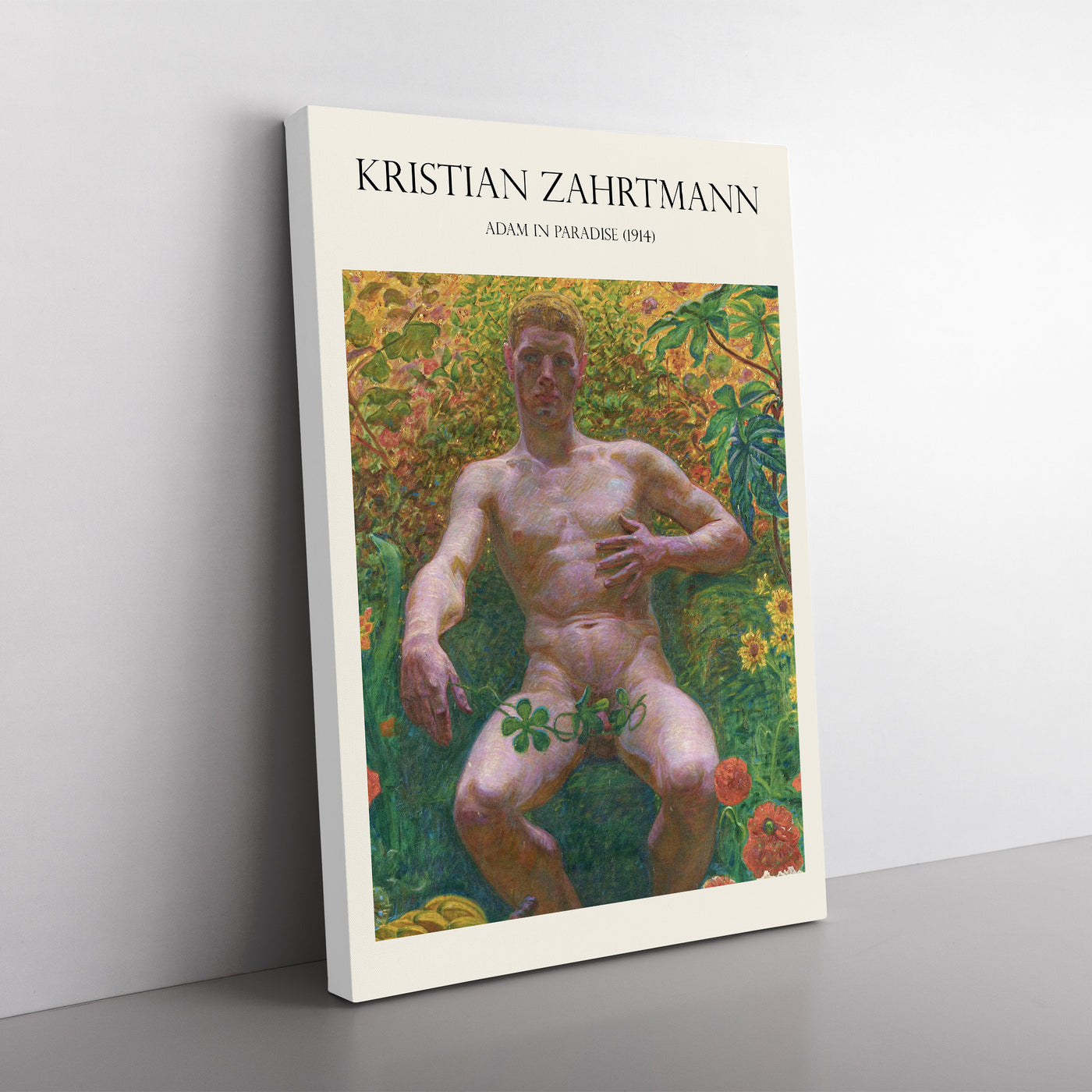 Adam In Paradise Print By Kristian Zahrtmann