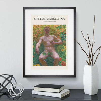 Adam In Paradise Print By Kristian Zahrtmann