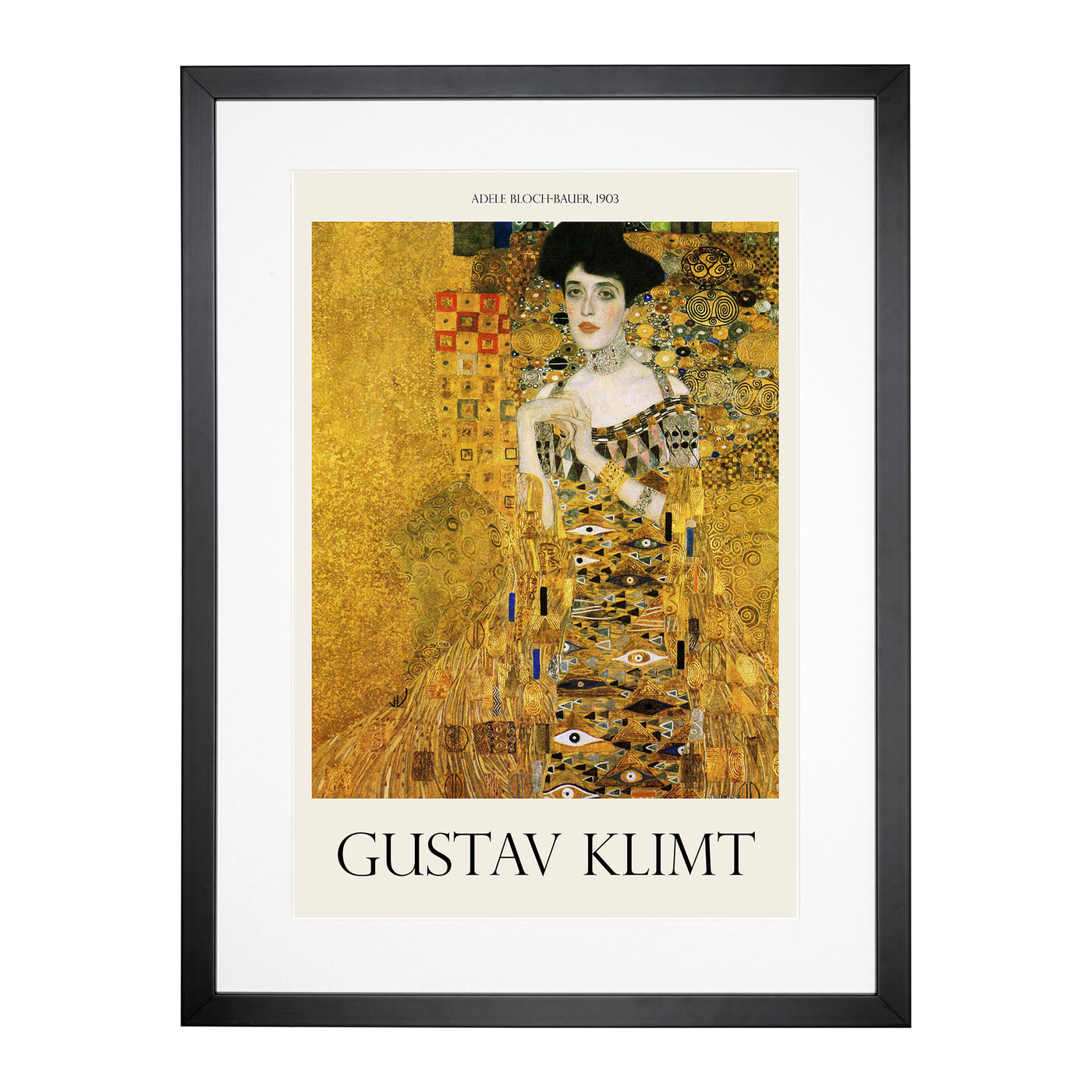 Adele Bloch Bauer Print By Gustav Klimt Framed Print Main Image