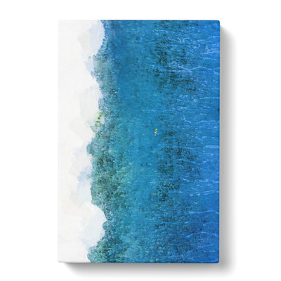 Aeriel View Of A Maldives Beach In Abstract Canvas Print Main Image