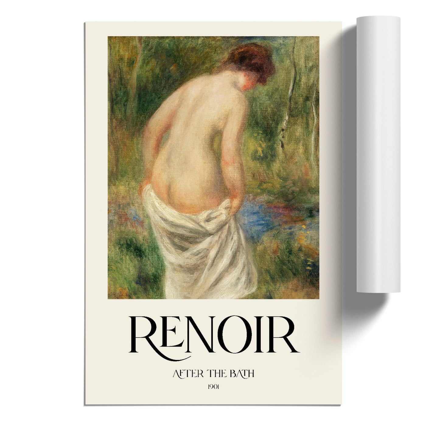 After The Bath Print By Pierre-Auguste Renoir