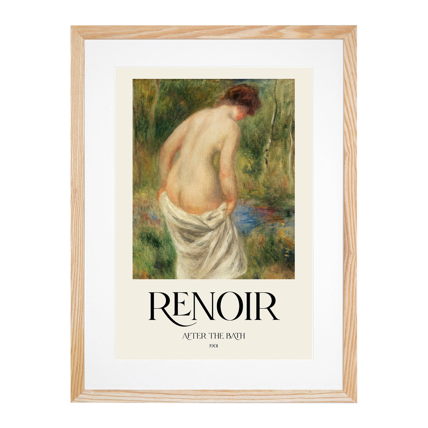 After The Bath Print By Pierre-Auguste Renoir