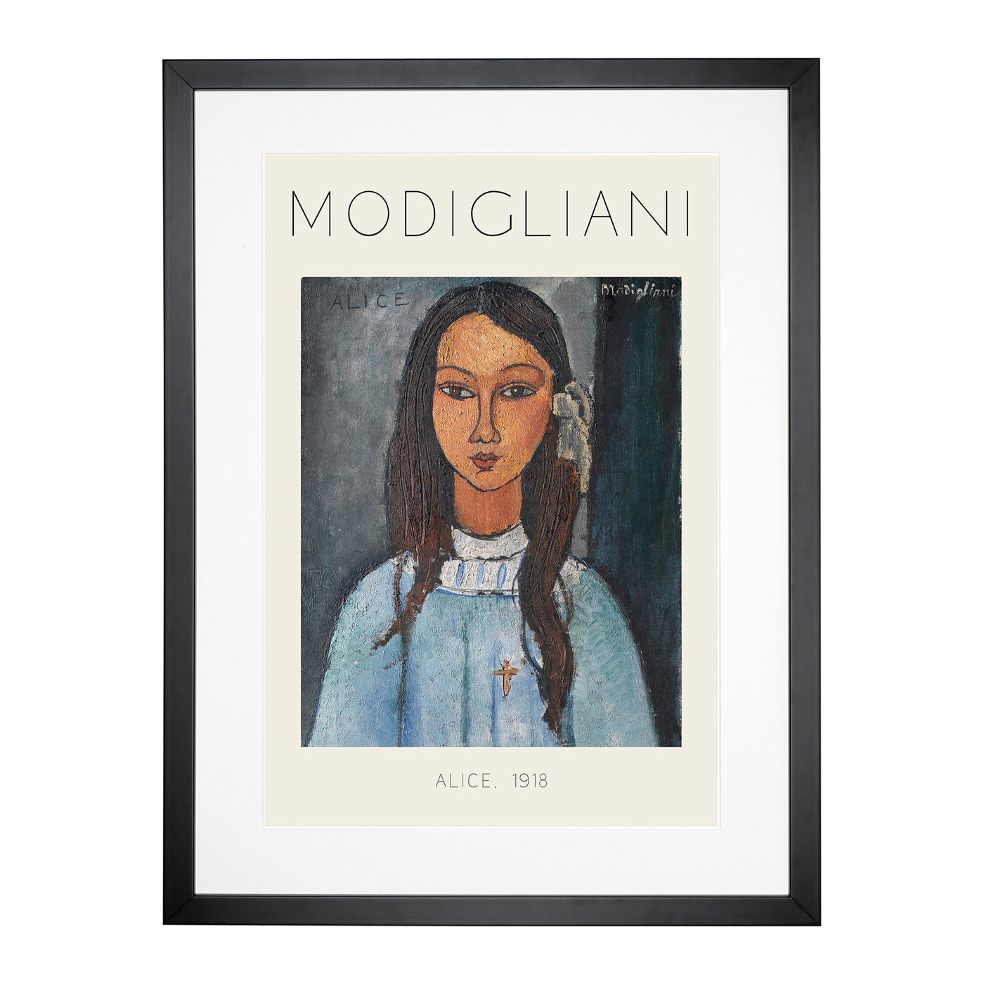 Alice Print By Amedeo Modigliani Framed Print Main Image