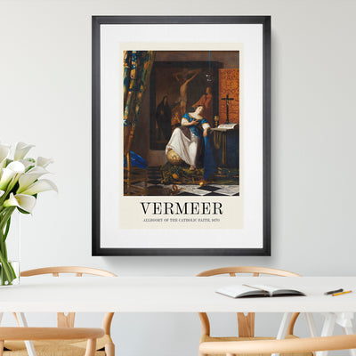 Allegory Of The Catholic Faith Print By Johannes Vermeer