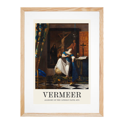 Allegory Of The Catholic Faith Print By Johannes Vermeer