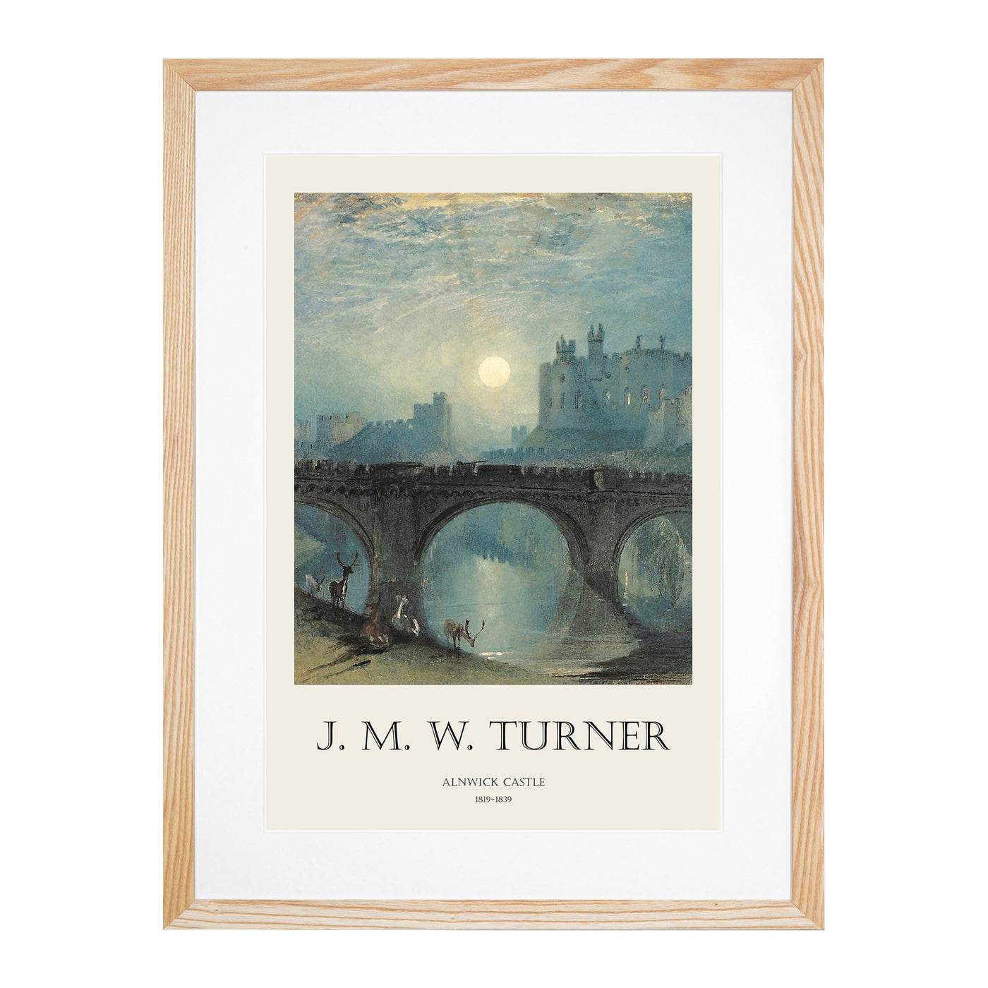 Alnwick Castle Print By Joseph-Mallord William Turner