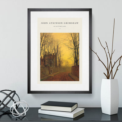 An Autumn Lane Print By John Atkinson Grimshaw